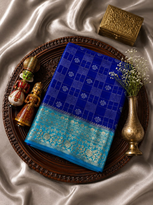 Banarasi Chinia Silk Banarasi Saree with Blouse