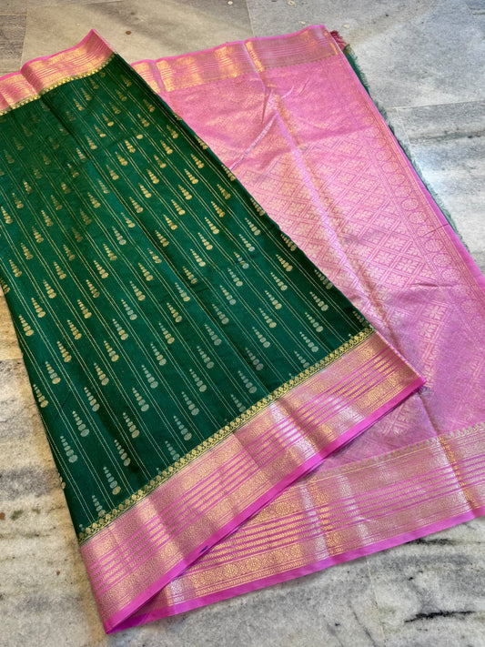 Banarasi Chiniya Silk Banarasi Saree with Blouse