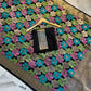 Black Nita Ambani Inspired Mashru Silk Saree with Multicolor Floral Weaving & Antique Gold Zari Border